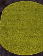 Ковер длинноворсовый зеленый SHAGGY ULTRA S600 GREEN Овал
