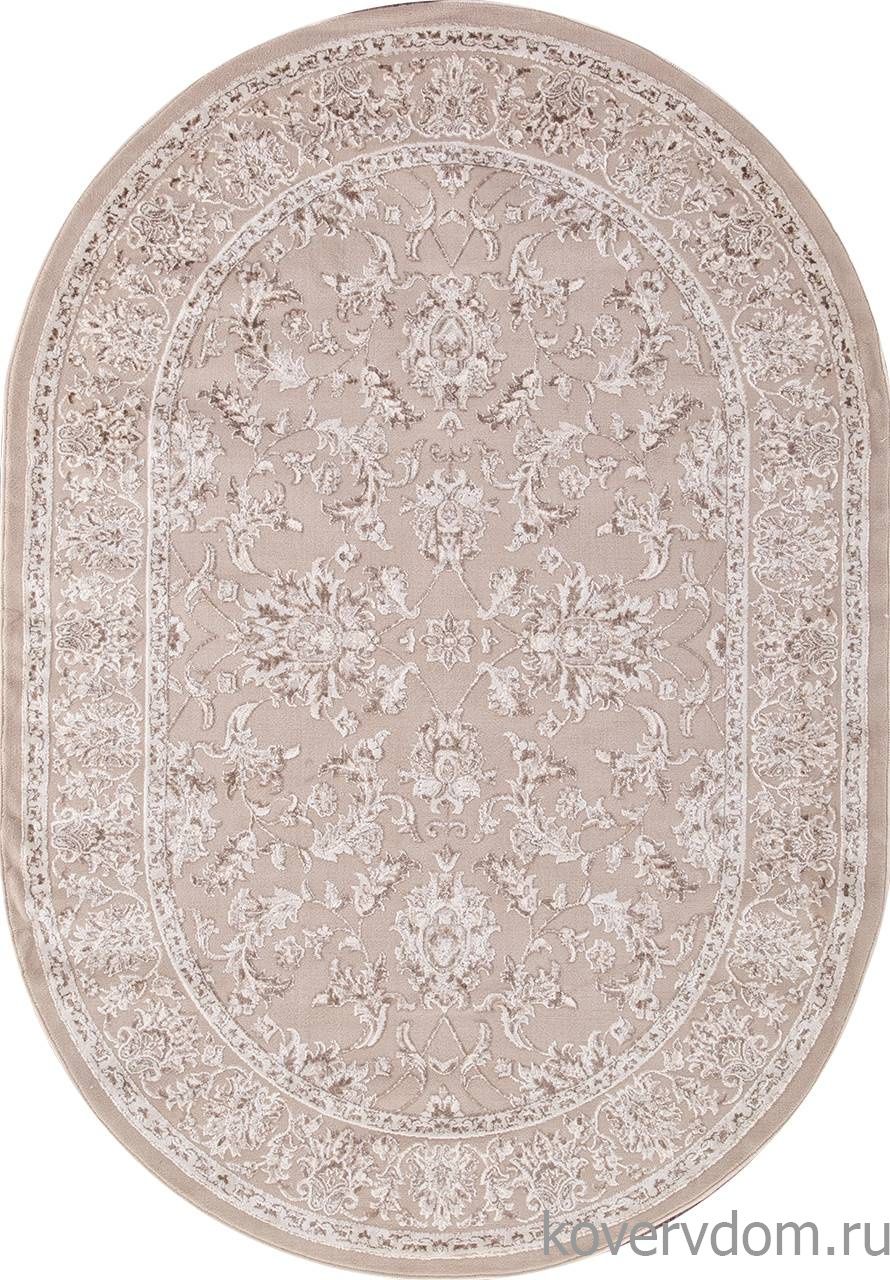 Ковер TOKIO 17483A D.BEIGE / L.BEIGE Овал