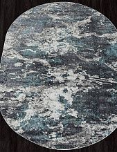 Овальный ковер синий SAFARI 02463H BLUE / GREY Овал