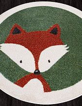 Круглый ковер зеленый RIO F038 BLUE Круг