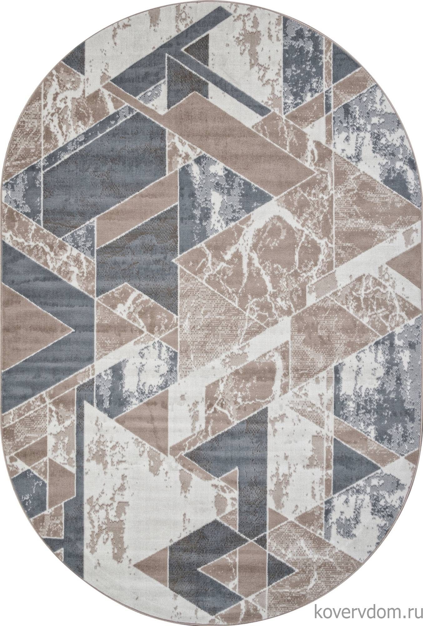 Ковер SIERRA F354 BEIGE-BLUE Овал Ковер SIERRA F354 BEIGE-BLUE Овал