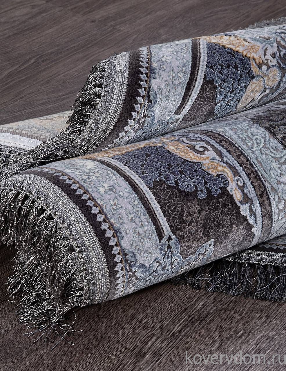 Ковер FARSI 1200 266 DARK GRAY Круг Ковер FARSI 1200 266 DARK GRAY Круг