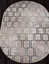 Ручной ковер SIERRA F353 BEIGE-BLUE Овал
