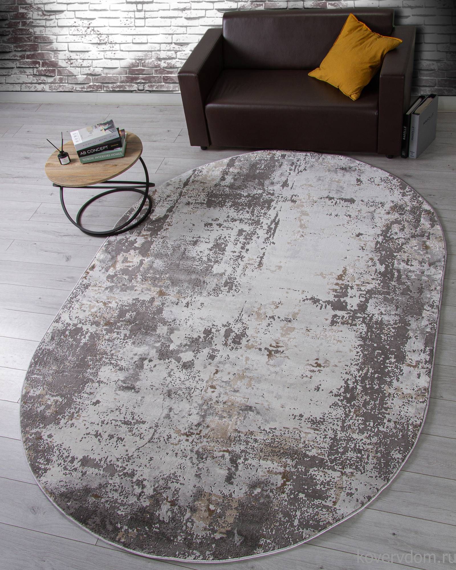 Ковер GRAFF 3319 GRAY-BEIGE Овал