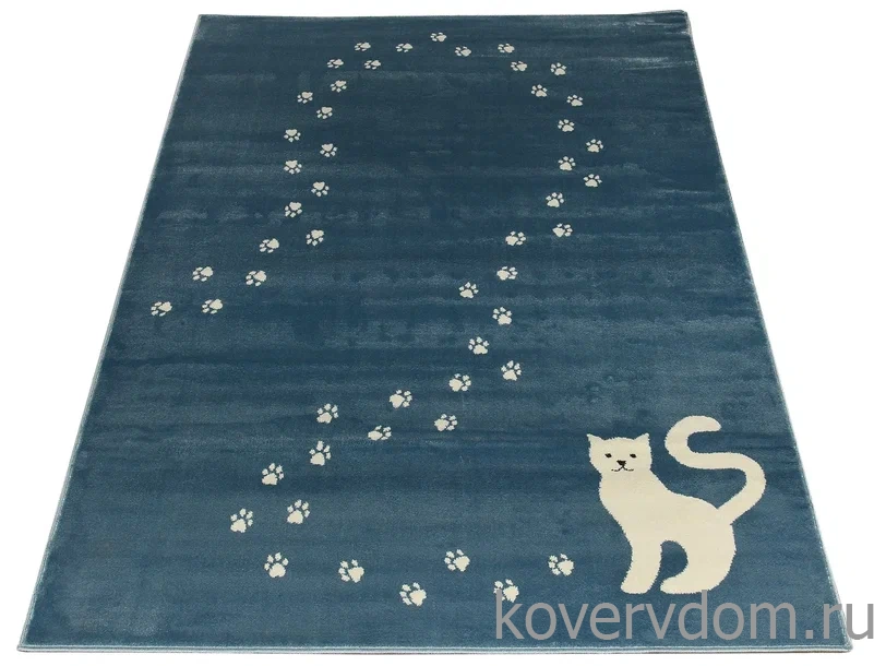 Ковер с котиком SOFT Kotek azure Ковер с котиком SOFT Kotek azure