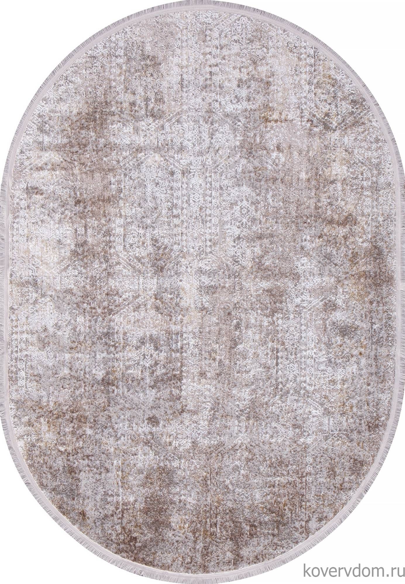 Ковер AJMAL LP 257 CREAM / BROWN Овал Ковер AJMAL LP 257 CREAM / BROWN Овал