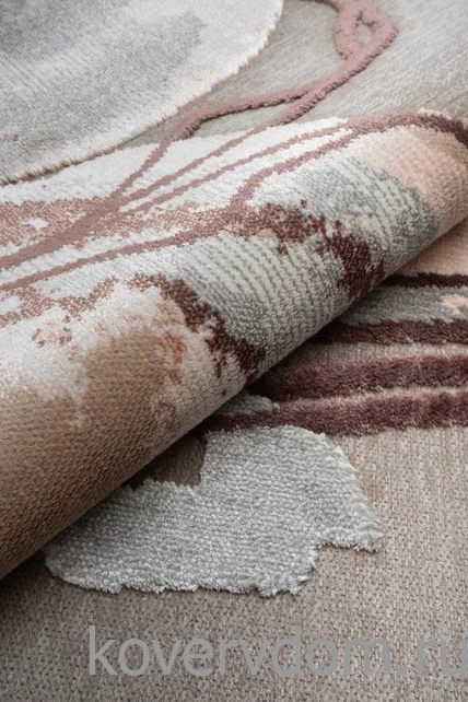 Рельефный ковер из вискозы GENOVA 38182 6626 90 Овал