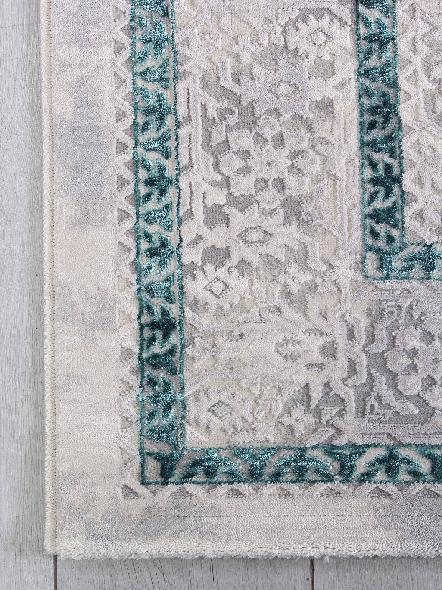 Ковер AMELI 9255A S.L.GREY / P.TURQUOISE