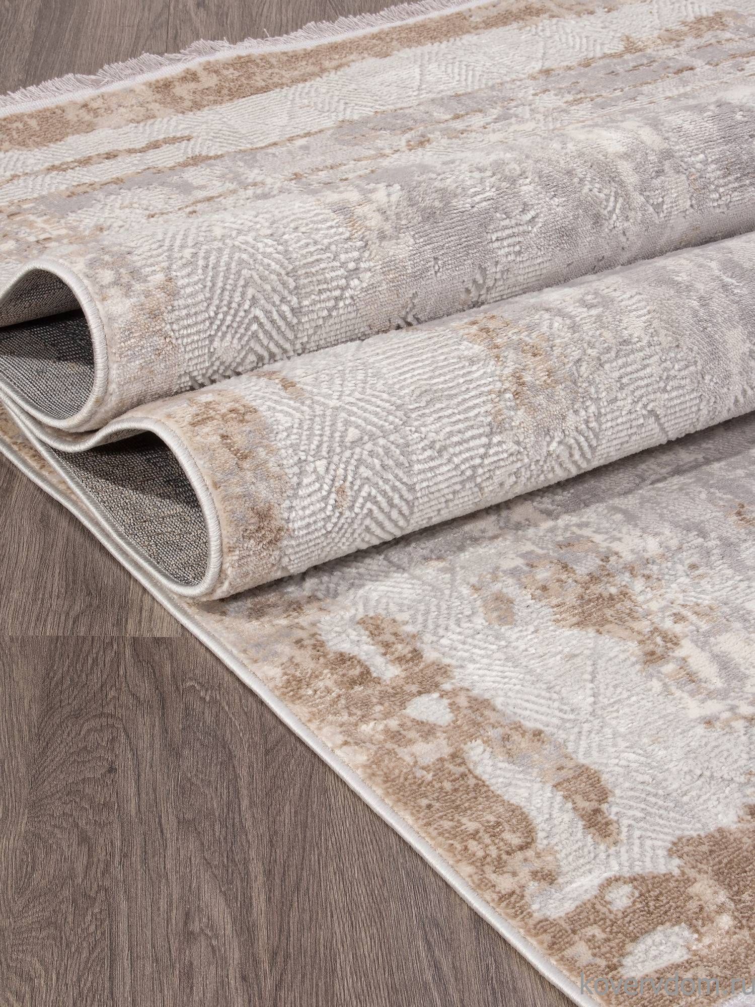 Ковер ALANYA 22464A WHITE / GREY SHR