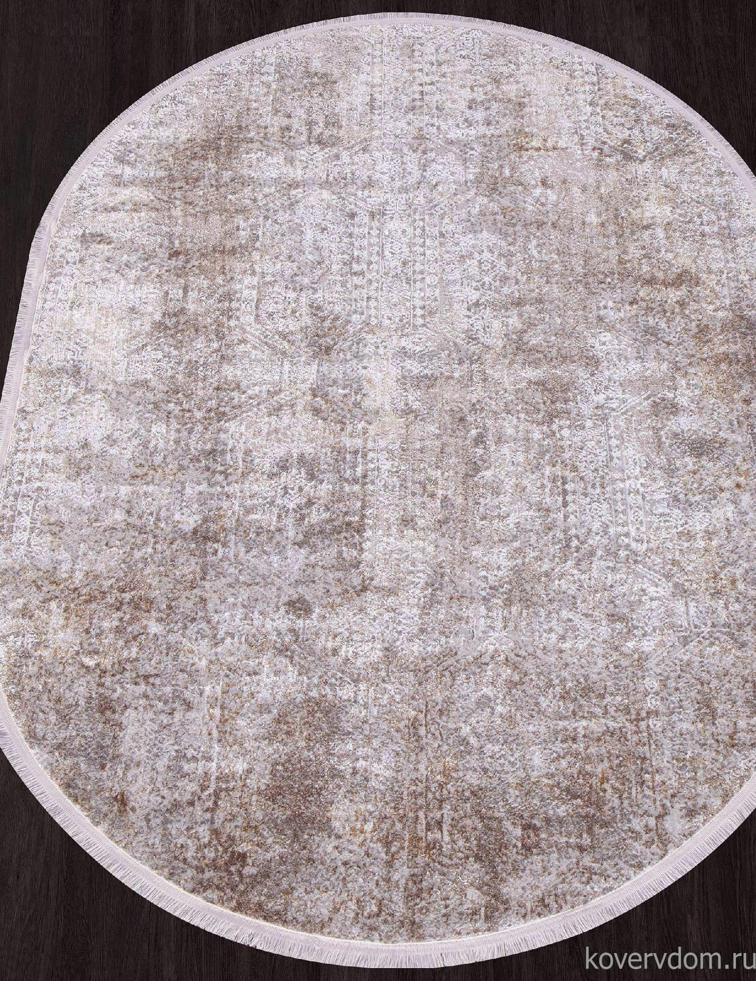 Ковер AJMAL LP 257 CREAM / BROWN Овал Ковер AJMAL LP 257 CREAM / BROWN Овал