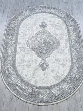 Ковер SIROCCO F163AQ GREY / D.GREY Овал