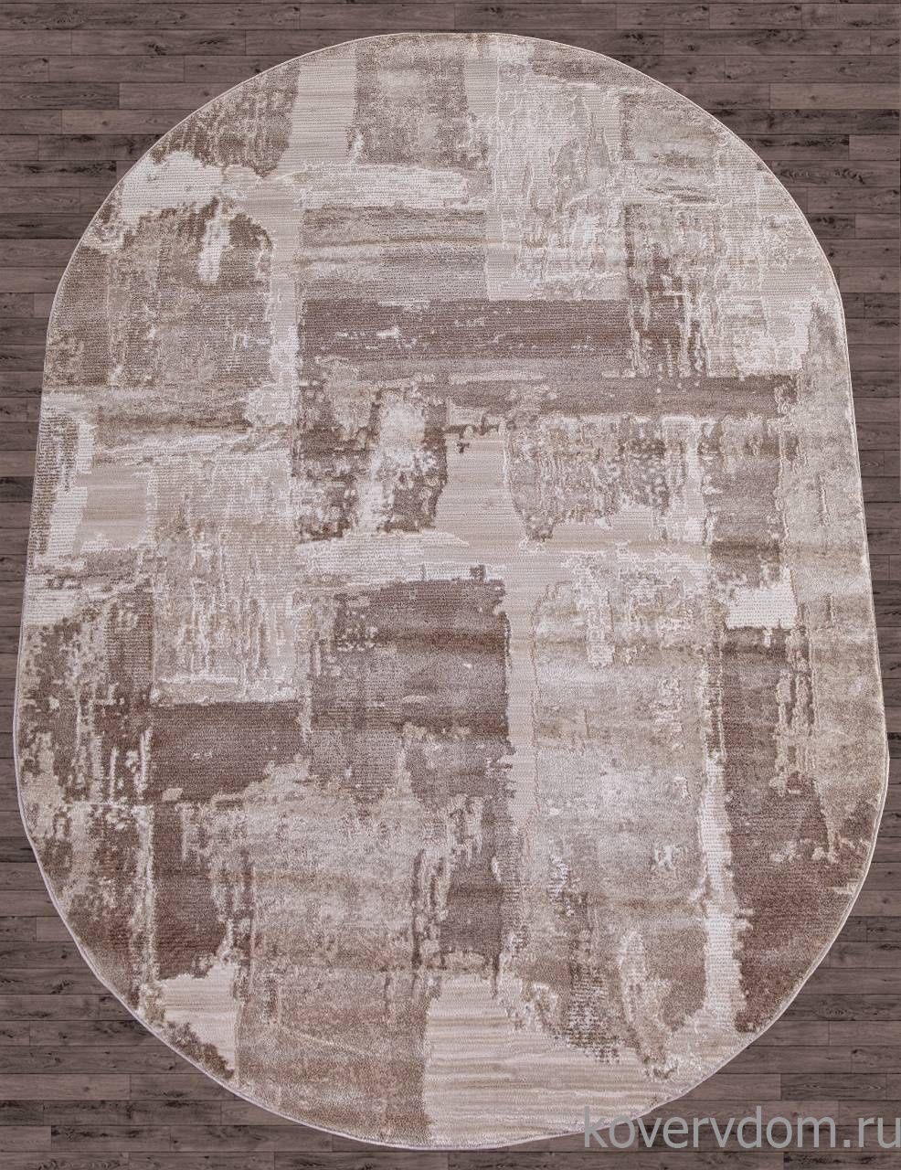 Ковер ARMINA 03710A BROWN / BROWN Овал