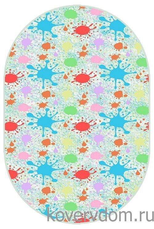 Детский ковер Микрофлор 3065c ОВАЛ  Детский ковер Микрофлор 3065c ОВАЛ