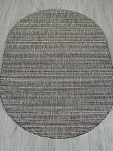 Овальный ковер серый KAIR S146 DARK GRAY Овал