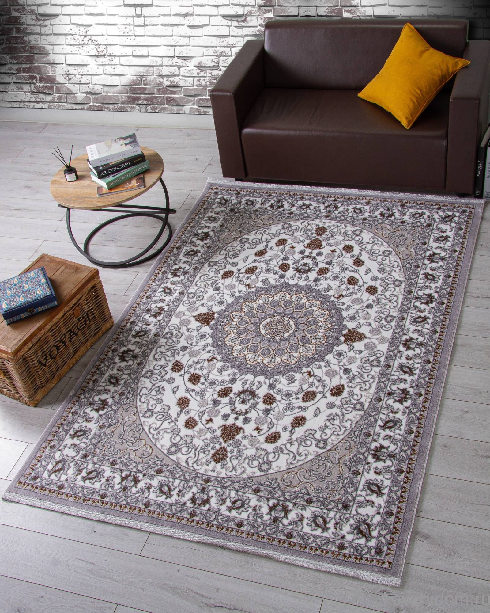 Ковер HALIF F611 GRAY-GREEN