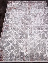 Ковер из Турции гипоаллергенный искусственный DIOR 5852C GREY - PINK