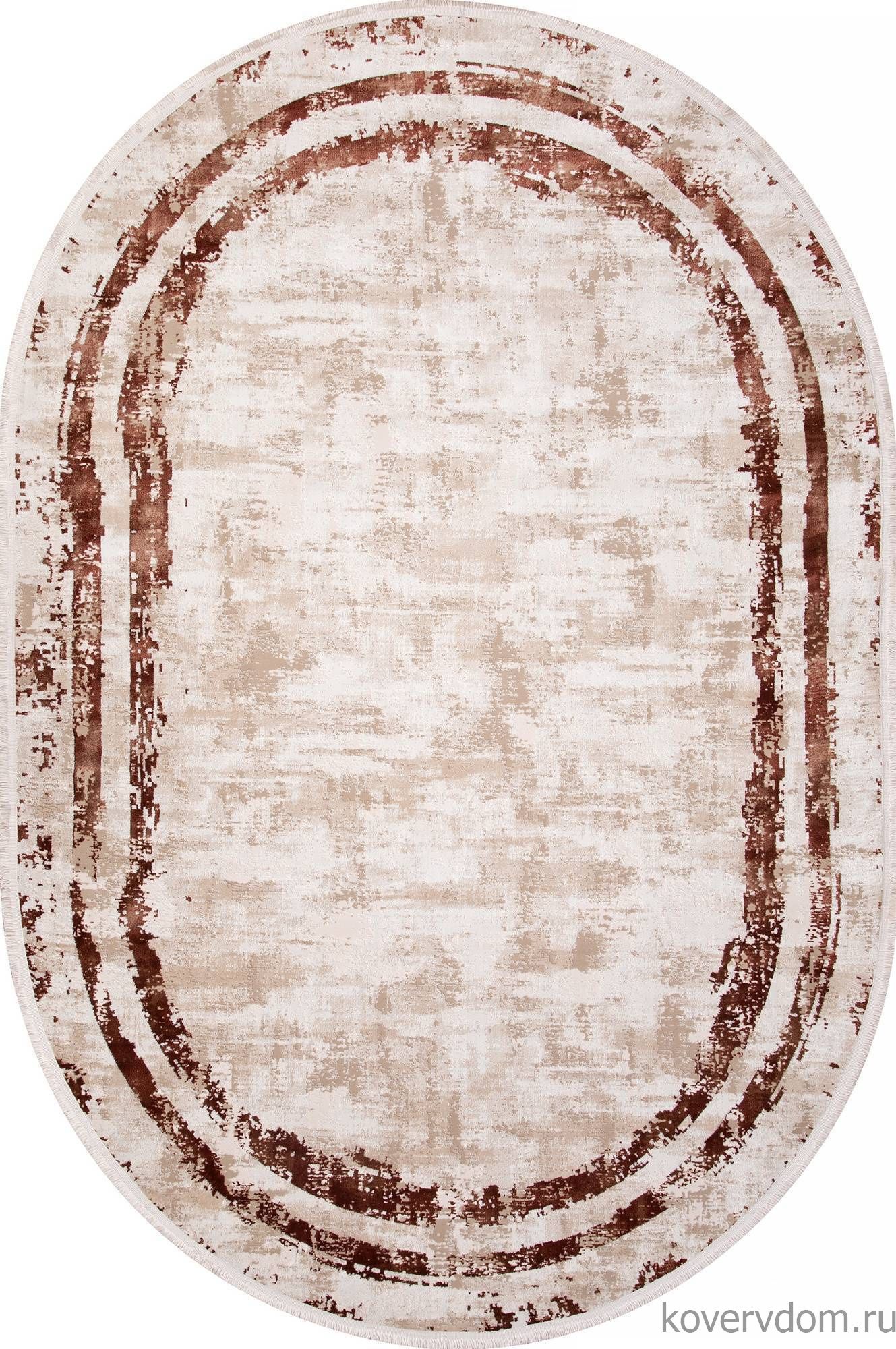 Ковер LISSABON SI053K BROWN / BROWN Овал