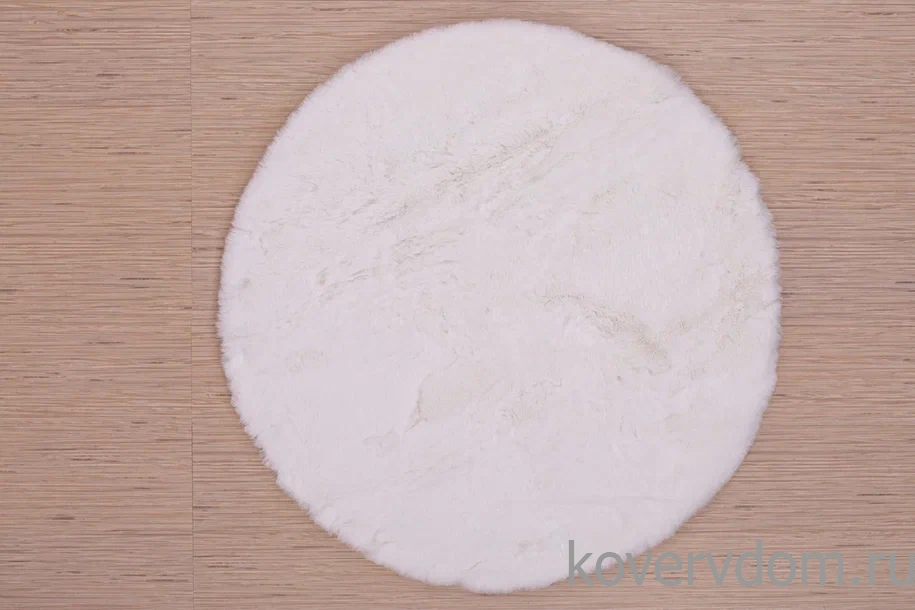 Ковер из искусственного меха Krolik 1000A T1120_CREAM круг