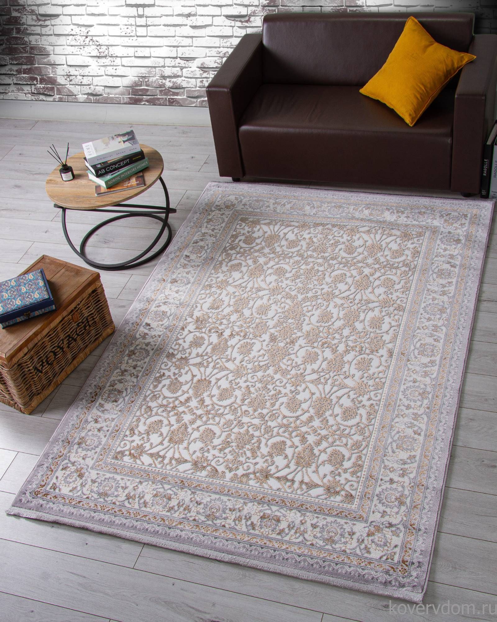 Ковер HALIF F608 GRAY-GREEN