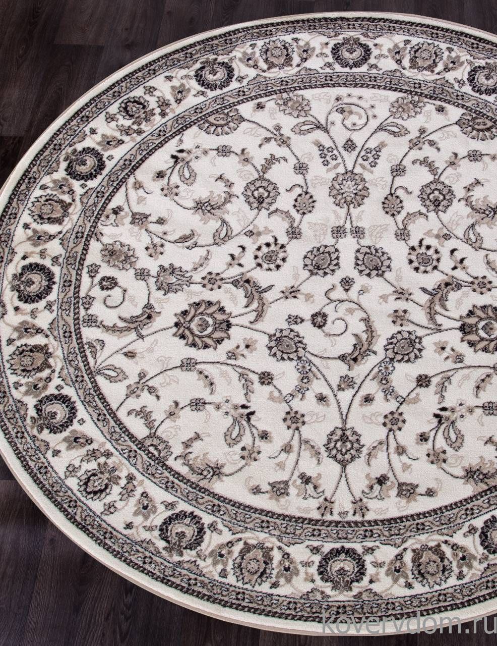 Ковер VALENCIA DELUXE-A D251 CREAM-BROWN Круг
