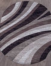 Ручной ковер SILVER d234 GRAY-PURPLE Овал