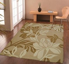 Ковер из шерсти бежевый Laurel Beige