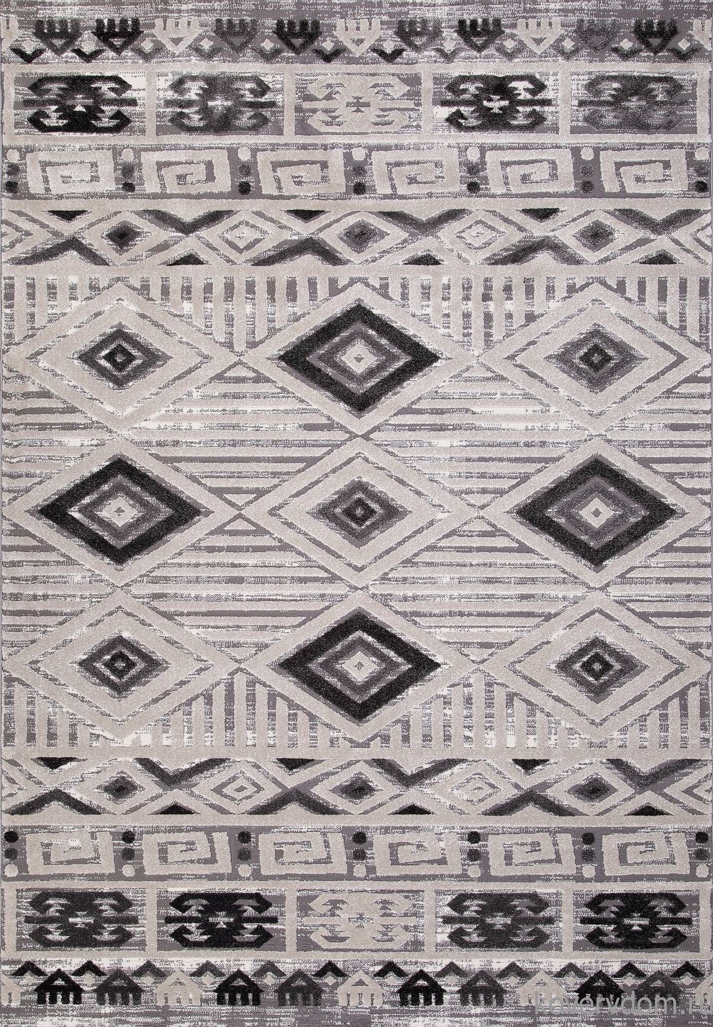 Ковер ECLIPSE QP002 WHITE / D.GRAY Ковер ECLIPSE QP002 WHITE / D.GRAY